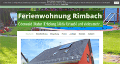 Desktop Screenshot of ferienwohnung-rimbach.de