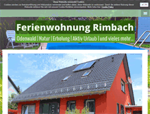 Tablet Screenshot of ferienwohnung-rimbach.de